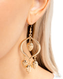 Leafy Landmark - Gold Earrings - Paparazzi Accessories