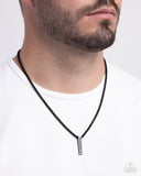 Roman Rebel - Black Mens Necklace - Paparazzi Accessories