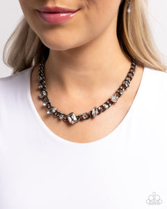 Pronged Perfection - Black Necklace - Paparazzi Accessories