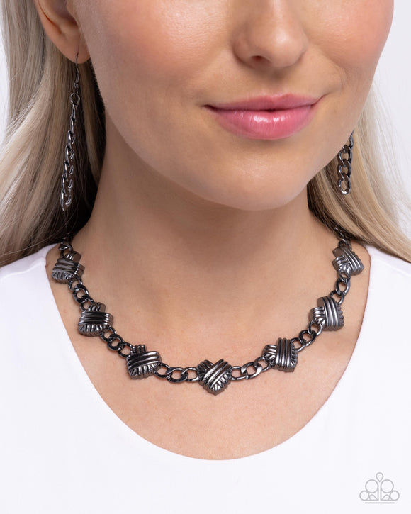 Mingling Medley - Black Necklace - Paparazzi Accessories