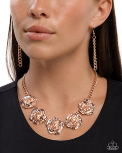 Refreshing Roses - Rose Gold Necklace - Paparazzi Accessories