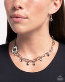 Magic Merger - Silver Necklace - Paparazzi Accessories