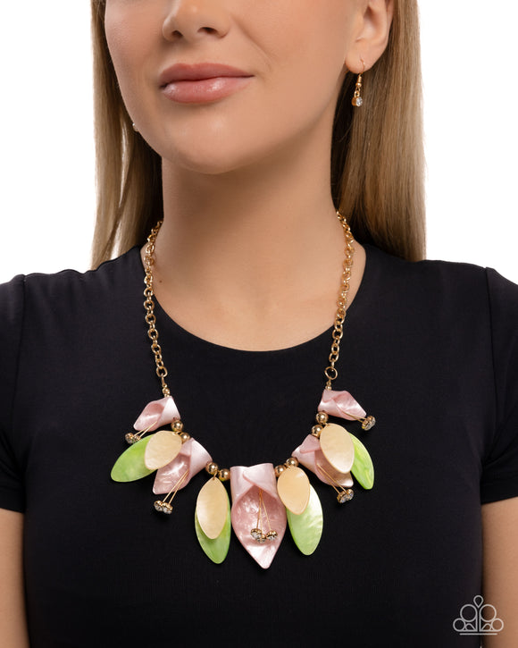 Garden Gaze - Gold Necklace - Paparazzi Accessories