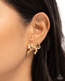 Princess Treatment - Gold Post Earrings - Paparazzi Accessories