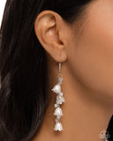 Snow Drops - White Earrings - Paparazzi Accessories