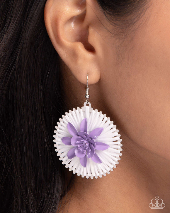 Dancing Daydream - Purple Earrings - Paparazzi Accessories