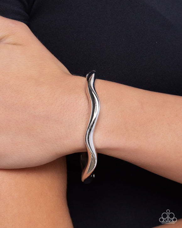 Waving Hello - Silver Bracelet - Paparazzi Accessories