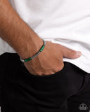 Marbled Mecca - Green Mens Bracelet - Paparazzi Accessories