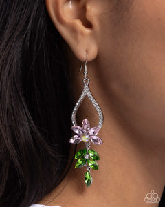 Floral Fuss - Pink Earrings - Paparazzi Accessories