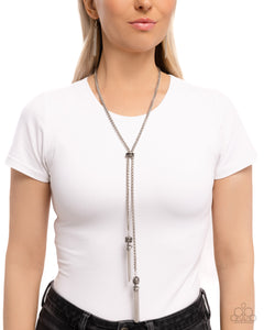 Tassel Transit - Black Necklace - Paparazzi Accessories