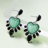 Resort Radiance - Green Post Earrings - Paparazzi Accessories