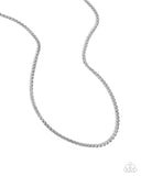 complicated-chain-silver-mens necklace-paparazzi-accessories