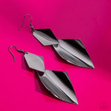 Skillfully Sheared - Black Earrings - Paparazzi Accessories