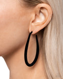 The Right Angle - Black Earrings - Paparazzi Accessories