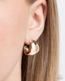 Suddenly Shiny - Gold Earrings - Paparazzi Accessories