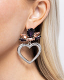 Pushing Perfection - Purple Post Earrings - Paparazzi Accessories