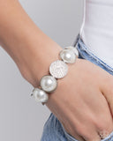 Believable Bling - White Bracelet - Paparazzi Accessories