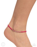 Basic Brightness - Pink Anklet - Paparazzi Accessories