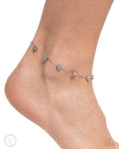 Catch My Breath - Silver Anklet - Paparazzi Accessories