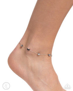 Cosmic Craze - Silver Anklet - Paparazzi Accessories