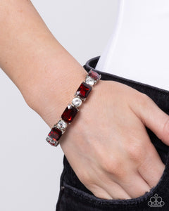 Tonight Only! - Red Bracelet - Paparazzi Accessories