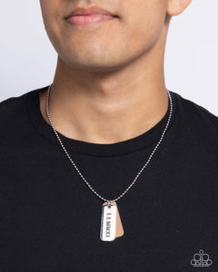 Roman Retrograde - Brown Mens Necklace - Paparazzi Accessories