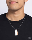 Roman Retrograde - Brown Mens Necklace - Paparazzi Accessories