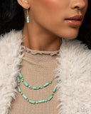 Earthy Extrovert - Blue Necklace - Paparazzi Accessories