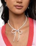 High-Class Hype - White Necklace - Paparazzi Accessories