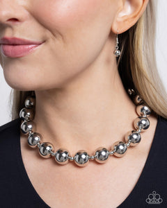 Flattery Will Get You Everywhere - Silver Necklace - Paparazzi Accessories