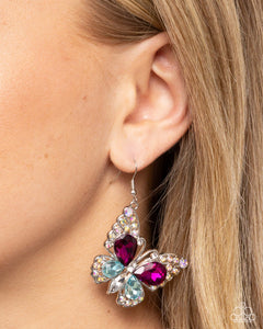 Teardrop Takeoff - Multi Earrings - Paparazzi Accessories