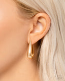 Malibu On My Mind - Gold Earrings - Paparazzi Accessories