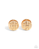 woven-wisdom-gold-earrings-paparazzi-accessories