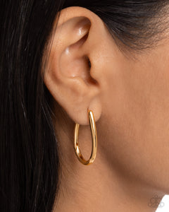Angelic Avenue - Gold Earrings - Paparazzi Accessories