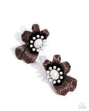 sonata-shimmer-copper-post earrings-paparazzi-accessories