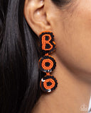 Halloween Bash - Orange Post Earrings - Paparazzi Accessories