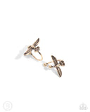 soaring-sparrow-gold-post earrings-paparazzi-accessories