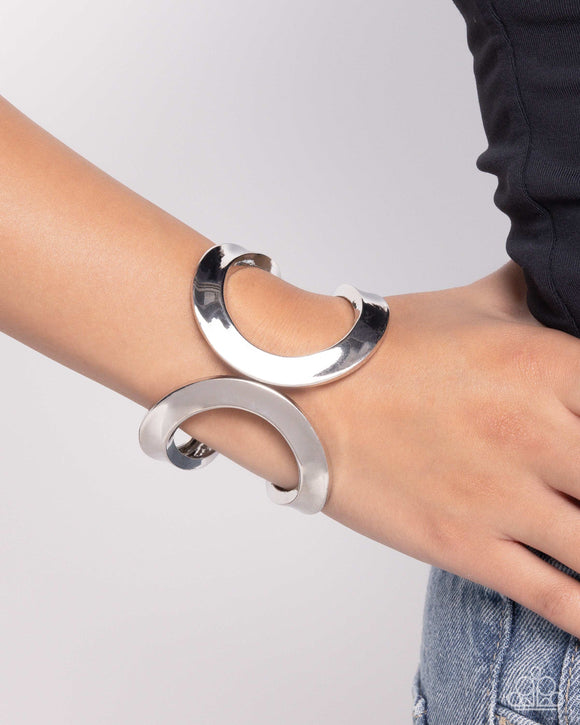 Airy Attraction - Silver Bracelet - Paparazzi Accessories