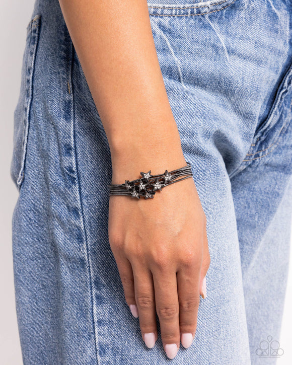 Guest Star - Black Bracelet - Paparazzi Accessories