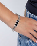 Grungy Gait - Black Bracelet - Paparazzi Accessories