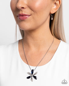 Potent Pattern - Blue Necklace - Paparazzi Accessories