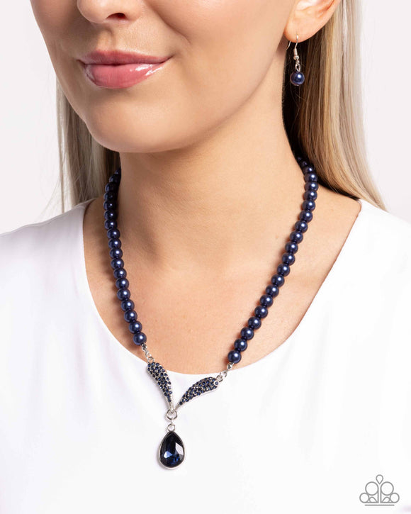 Avant-Garde Adornment - Blue Necklace - Paparazzi Accessories