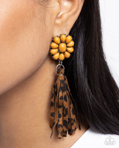 Hometown Hero - Brown Post Earrings - Paparazzi Accessories