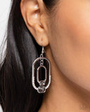 Matching Magic - Silver Earrings - Paparazzi Accessories