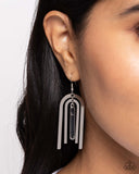 Coarse Conversation - Black Earrings - Paparazzi Accessories