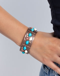 Folksy Fame - Copper Bracelet - Paparazzi Accessories