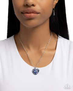 Best Of My Heart - Blue Necklace - Paparazzi Accessories