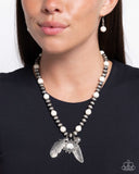 Steady Stones - White Necklace - Paparazzi Accessories