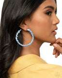 Denim Debut - Blue Earrings - Paparazzi Accessories