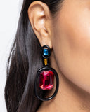 Dipped in Dazzle - Black Post Earrings - Paparazzi Accessories